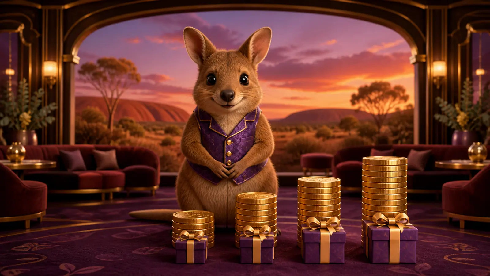 Australian rufous bettong with welcome bonus rewards